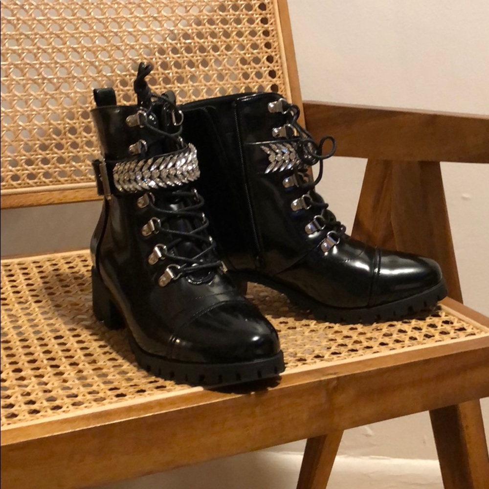 JUSTFAB PAIGE COMBAT BOOTS